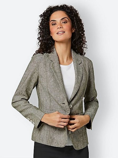 creation L Blusenblazer Leinen-Blazer Langarm günstig online kaufen