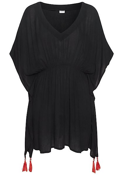 LASCANA Tunika, aus gekreppter Viskose, Blusenkleid, Strandmode, transparen günstig online kaufen