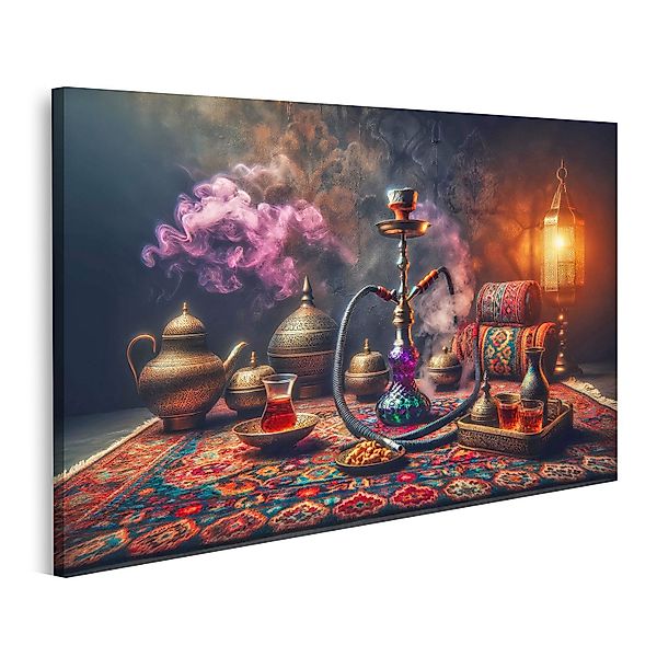 islandburner Leinwandbild Orientalische Lounge mit rauchender günstig online kaufen
