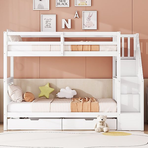 Flieks Etagenbett, Kinderbett Hochbett 90x200cm mit günstig online kaufen