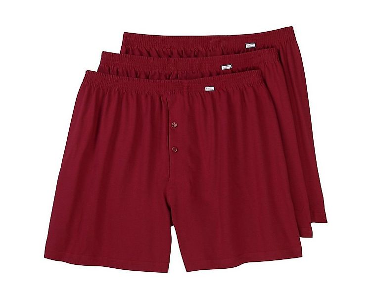 ADAMO Boxershorts Adamo 3er-Pack Boxershorts dunkelrot Übergröße (Packung, günstig online kaufen