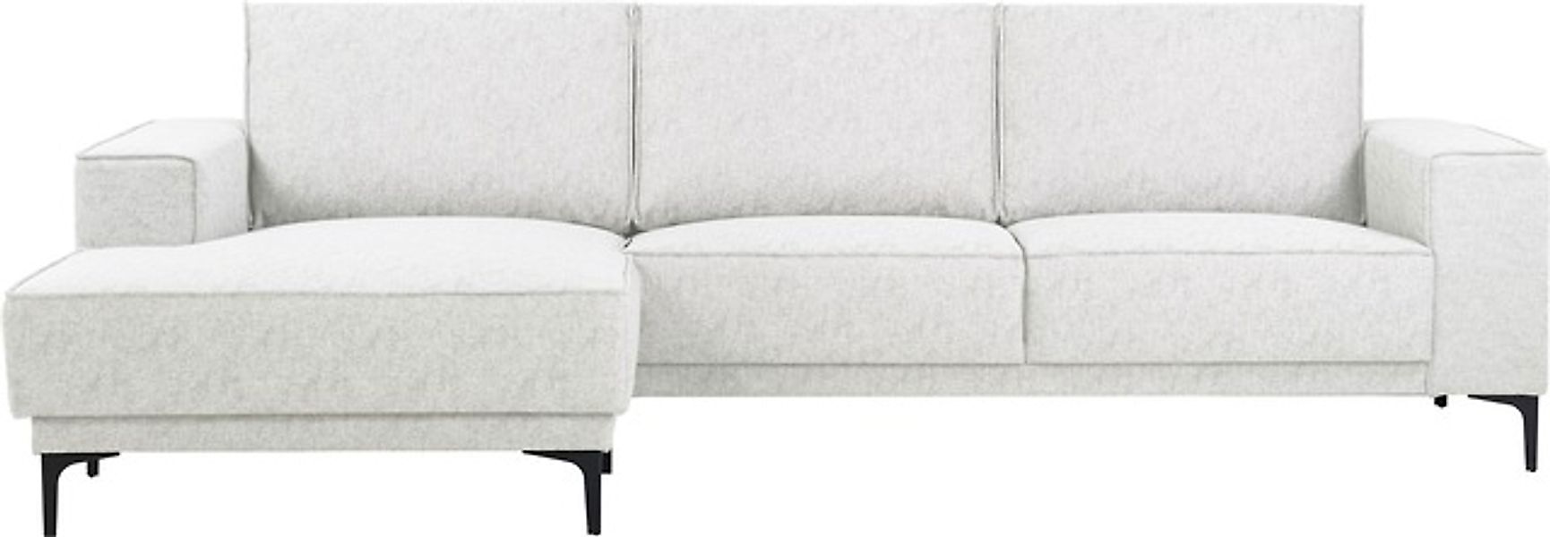 Places of Style Ecksofa »Polsterecke Oland, Struktur, Flachgewebe, Luxus-Mi günstig online kaufen