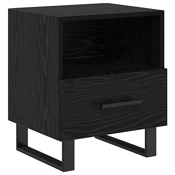 vidaXL Nachttisch Schwarz Eichen-Optik 40 x 35 x 47,5 cm Holzwerkstoff 8820 günstig online kaufen