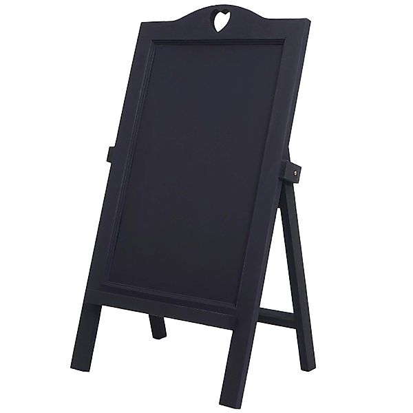 PROREGAL Werbetafel 66x37x27cm Shabby-Look Vintage Dunkelgrau günstig online kaufen