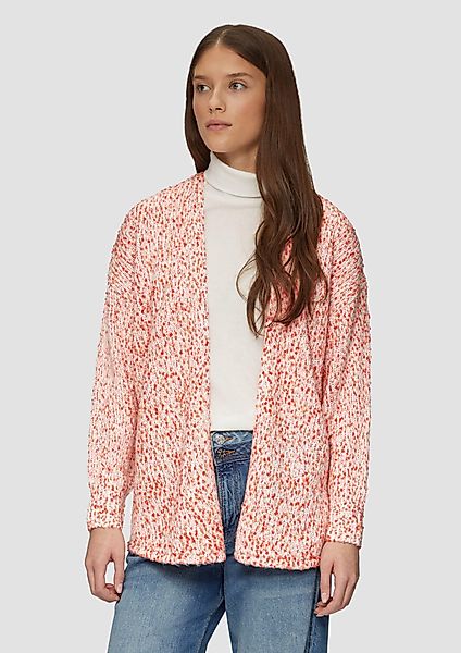 s.Oliver Strickjacke Melierter Cardigan mit weiten günstig online kaufen