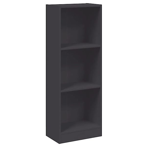 vidaXL Bücherregal 3 Fächer Grau 40x24x109 cm Holzwerkstoff 800830 günstig online kaufen