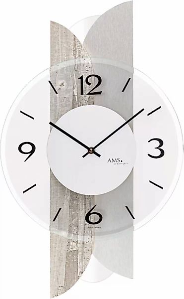 AMS Wanduhr »W9668«, Made in Germany,Holz,Wohnzimmer,Esszimmer,Küche,Arbeit günstig online kaufen