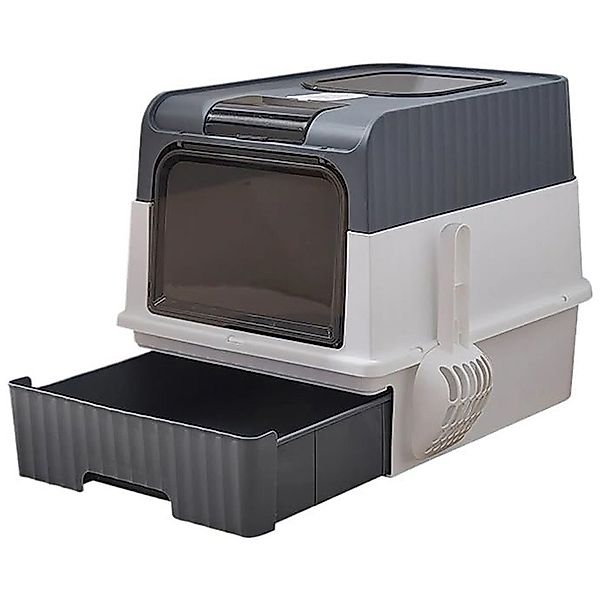 PFCTART Katzentoilette Faltbare, komplett geschlossene Katzentoilette (mit günstig online kaufen