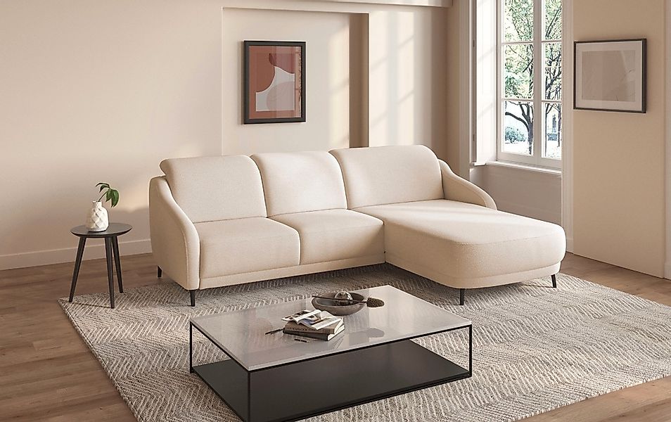 sit&more Ecksofa "Blues L-Form" wahlweise mit Klapptisch und USB günstig online kaufen