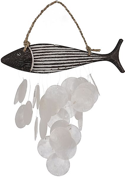 Guru-Shop Dekoobjekt Muschel Mobile Fisch aus günstig online kaufen