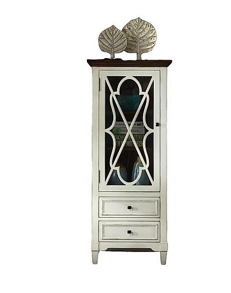 JVmoebel Vitrine Wohnzimmer Möbel Anrichte Massive Holz Vitrinen Glas Schra günstig online kaufen