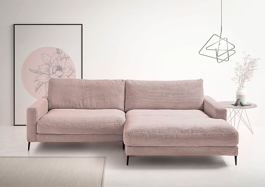 Home affaire Ecksofa "Downtown, B/T/H: 272/190/84 cm L-Form" weicher Sitzko günstig online kaufen