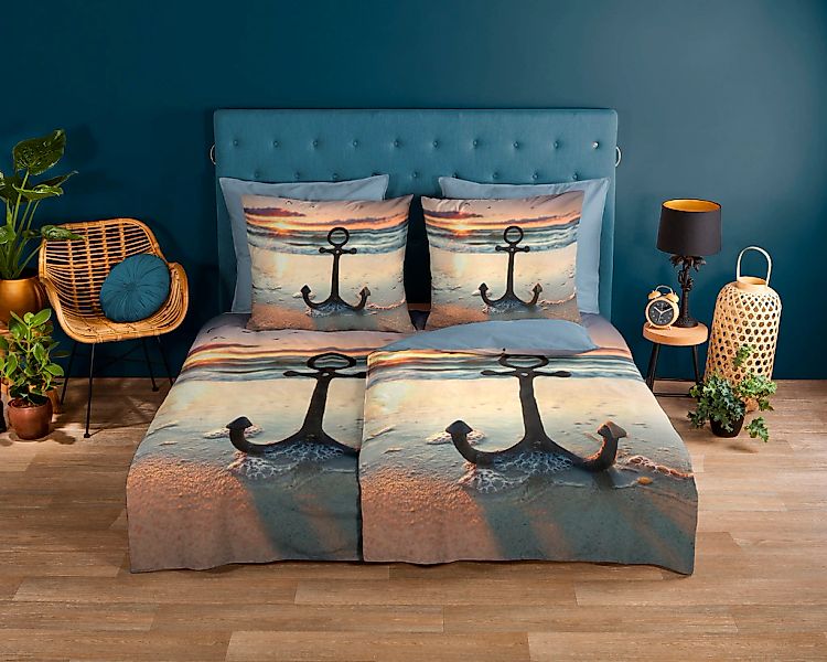 good morning Wendebettwäsche "Mar" 3 Stk. tlg. Baumwolle, 135x200, Reißvers günstig online kaufen