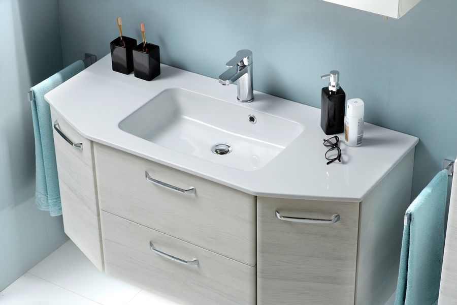 Saphir Waschtisch Quickset Waschplatz inkl. Keramikwaschtisch, günstig online kaufen