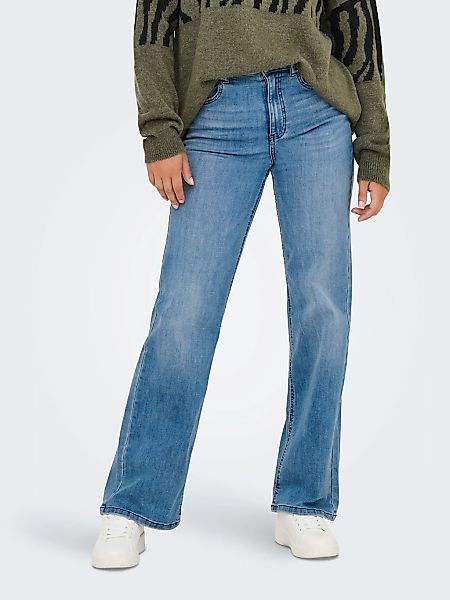 ONLY High-waist-Jeans "ONLJUICY-WAUW HW WIDE DNM GUA113 NOOS" günstig online kaufen