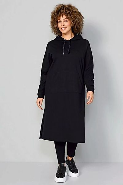 MIAMODA Midikleid Midi-Sweatkleid Kapuze Langarm günstig online kaufen