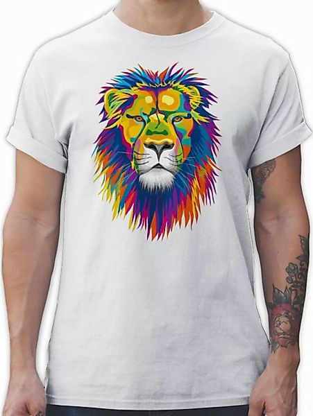 Shirtracer T-Shirt Löwe Lion Dschungel Deko Wildnis günstig online kaufen