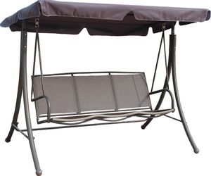 Garden Pleasure Hollywoodschaukel "ANNA" grau/schwarz günstig online kaufen