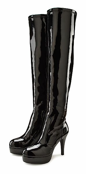 LASCANA Belle Affaire Overkneestiefel "High-Heel-Stiefelette mit Plateau," günstig online kaufen