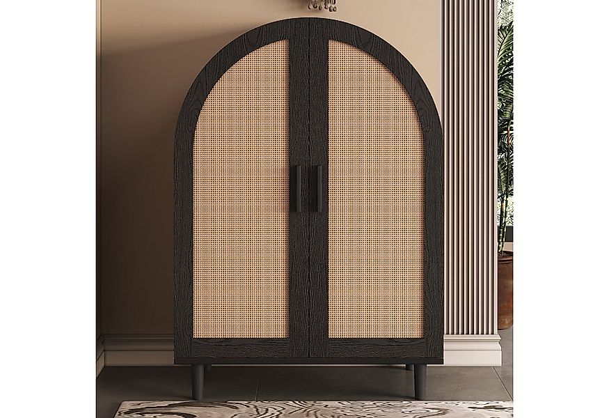 KLAM HOME Schuhschrank Elegantes Sideboard/Schuhschrank mit abgerundeter Au günstig online kaufen