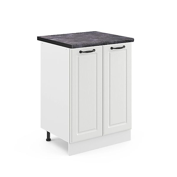 Vicco Unterschrank R-Line, Weiß Landhaus/Weiß, 60 cm ohne Arbeitsplatte günstig online kaufen