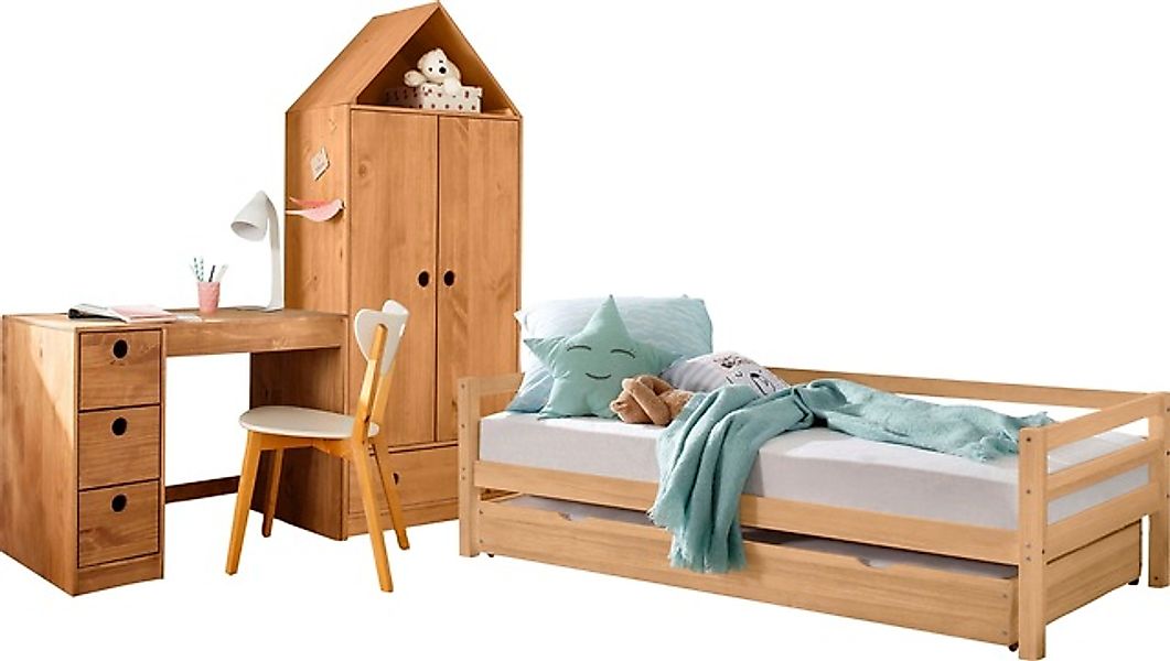 Lüttenhütt Jugendzimmer-Set »Alpi« Spar-Set, 3 Stk. tlg. Daybed, Schreibtis günstig online kaufen