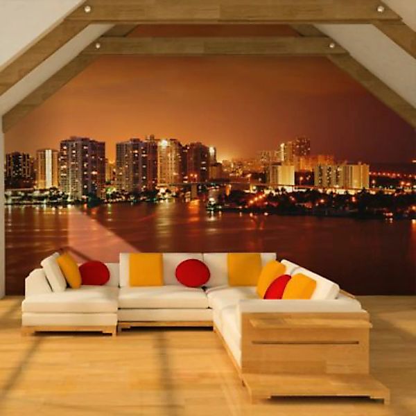 artgeist Fototapete Welcome to Miami mehrfarbig Gr. 350 x 270 günstig online kaufen