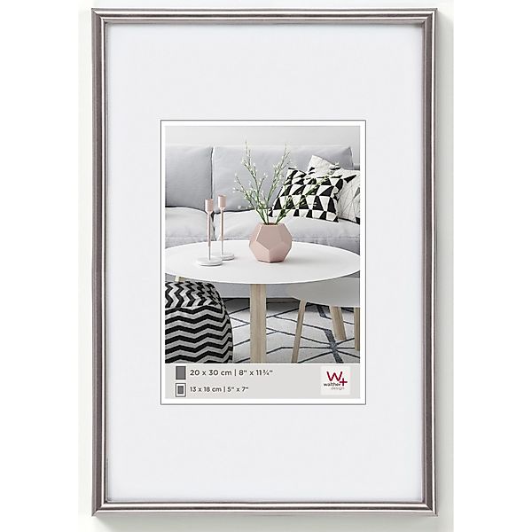 walther design Galeria Kunststoff Bilderrahmen  24x30 cm Stahl günstig online kaufen