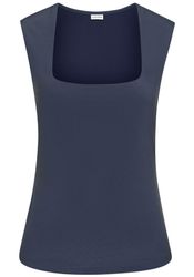 LASCANA Tanktop aus bügelfreiem Material, elegantes Basic-Top mit breiten T günstig online kaufen