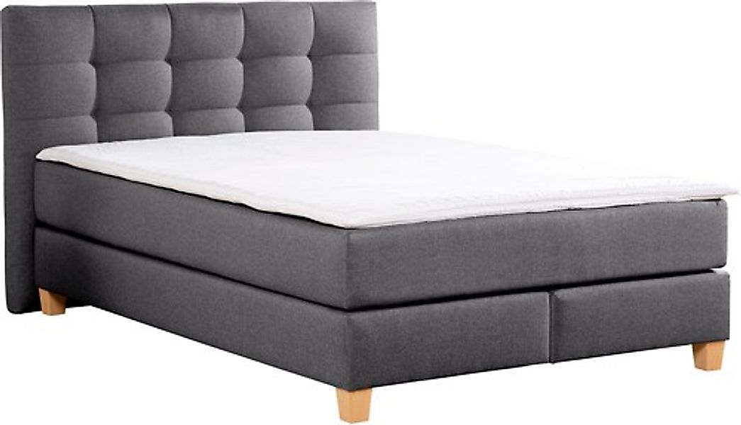 Home affaire Boxspringbett »Moulay«, inkl. Topper, in Überlänge 220 cm, 3 H günstig online kaufen