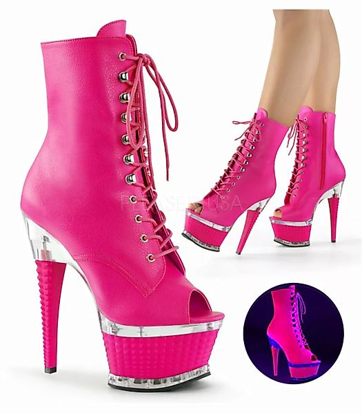 Plateau Stiefelette ILLUSION-1021 - Neon Pink (Schuhgröße: EUR 39) günstig online kaufen