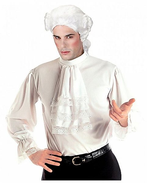 Horror-Shop Vampir-Kostüm Weißes Rüschenhemd mit Jabot XL als Kostümzubehör günstig online kaufen