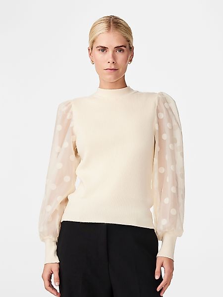 Y.A.S Rundhalspullover YASDOTME LS KNIT PULLOVER günstig online kaufen