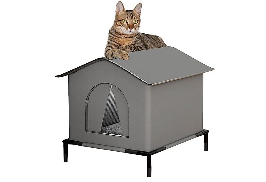 Ledander Tierhaus Katzenhaus Für Draußen Winterfest Wetterfester Haustierha günstig online kaufen