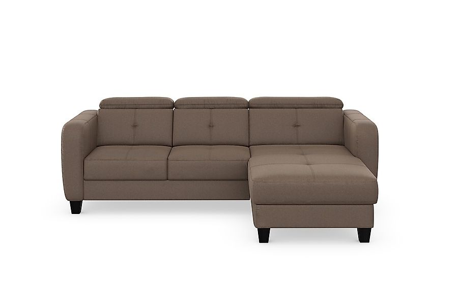 sit&more Ecksofa »Belluci L-Form« inklusive Federkern, wahlweise mit Bettfu günstig online kaufen