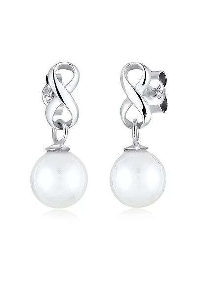 Elli Paar Ohrhänger "Infinity Perle Unendlichkeit 925 Silber" günstig online kaufen
