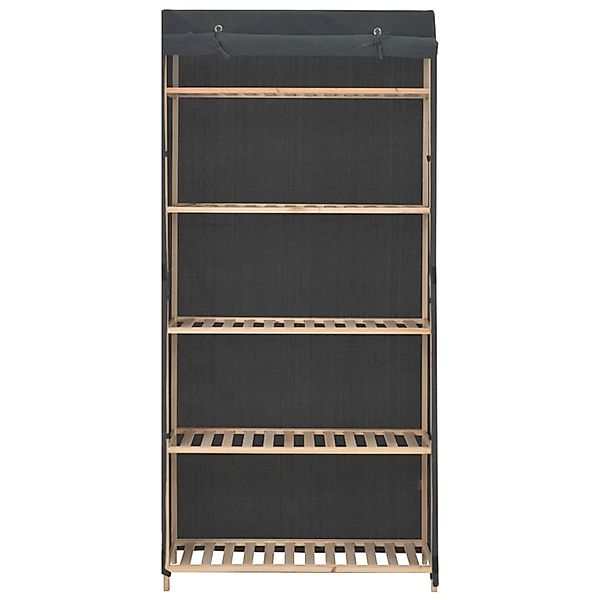 vidaXL Kleiderschrank Grau 79 x 40 x 170 cm Stoff Modell 1 günstig online kaufen