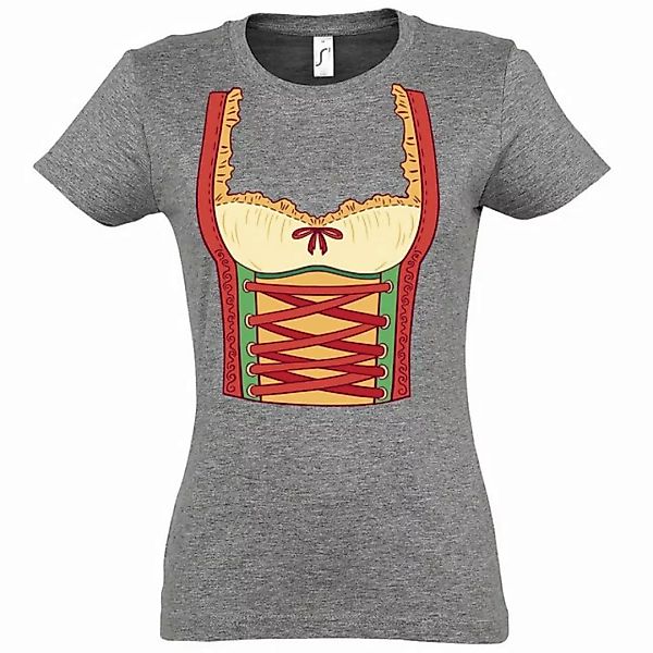 Youth Designz T-Shirt Dirndl Kostüm Oktoberfest Damen T-Shirt mit trendigem günstig online kaufen