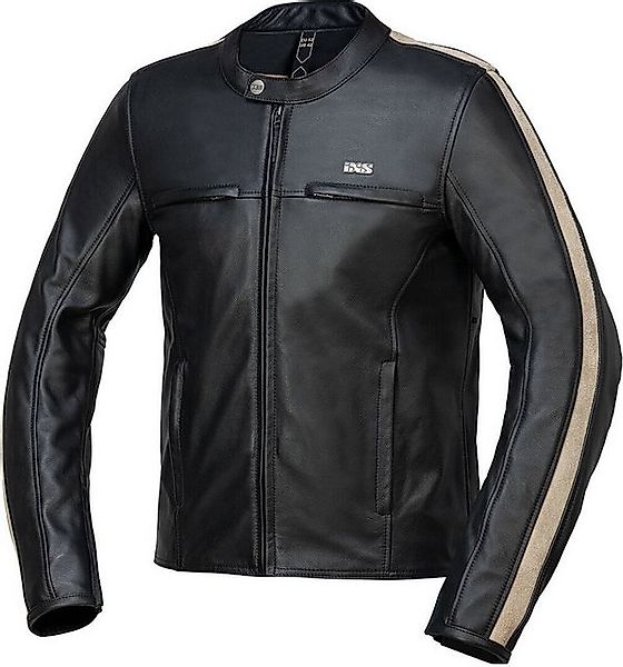 IXS Motorradjacke Stripe Motorrad Lederjacke protektoren reißverschluss günstig online kaufen