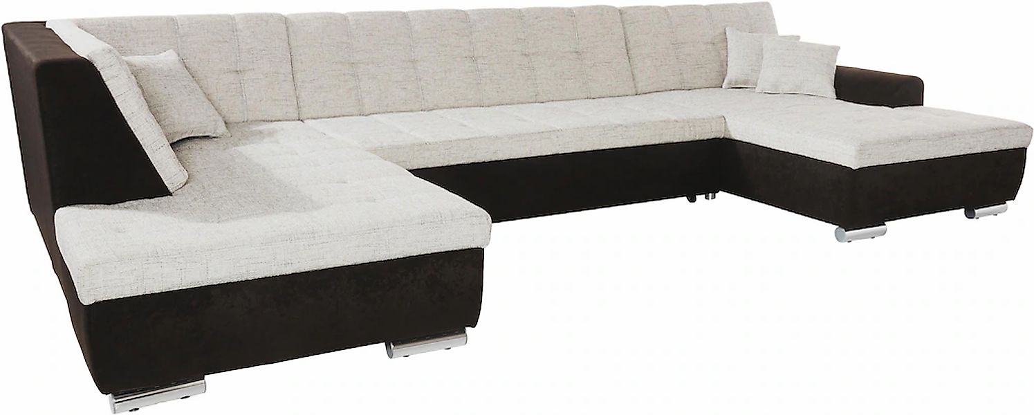 DOMO collection Wohnlandschaft »Treviso incl. Zierkissen, moderne Steppung, günstig online kaufen