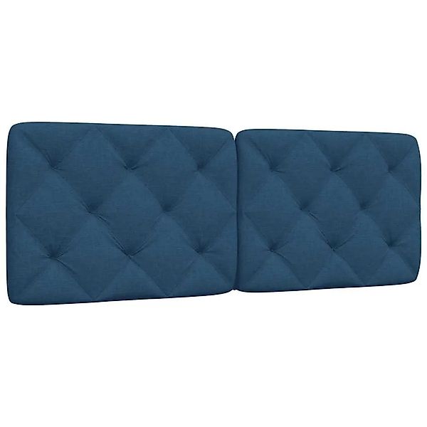 vidaXL Kopfteil-Kissen Blau 120 cm Stoff 4019218 günstig online kaufen