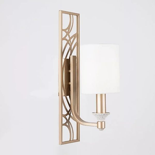 Wandleuchte Vittoria in Creme und Gold E14 günstig online kaufen