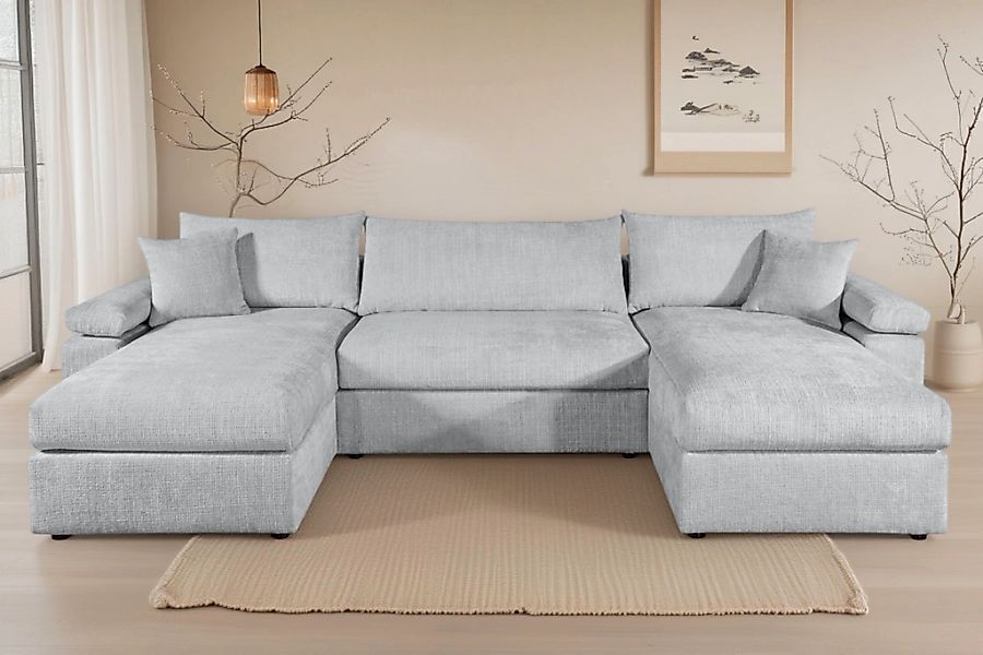 OTTO home Wohnlandschaft "Cosy U-From Breite 309 cm, Sitzaufbau im Sandwich günstig online kaufen
