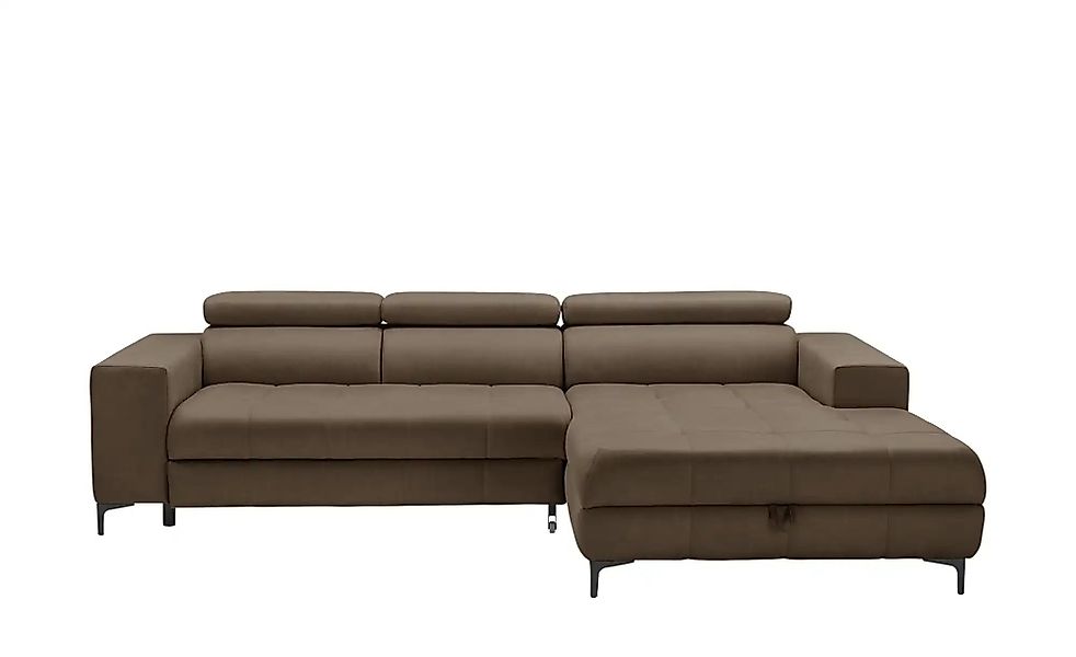 switch Ecksofa aus Mikrofaser Caro ¦ braun ¦ Maße (cm): B: 289 H: 93 T: 175 günstig online kaufen