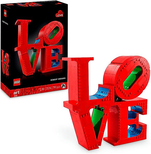 LEGO® LOVE (31214), LEGO ART Konstruktionsspielsteine, (791 St), Made in Eu günstig online kaufen