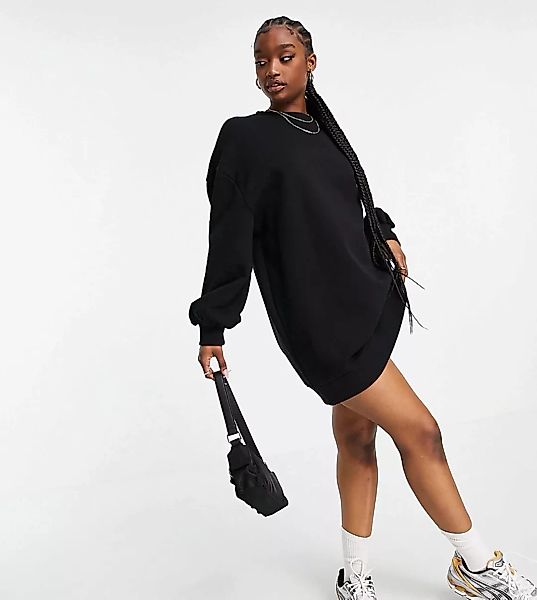 AsYou – Schwarzes Sweatshirtkleid günstig online kaufen