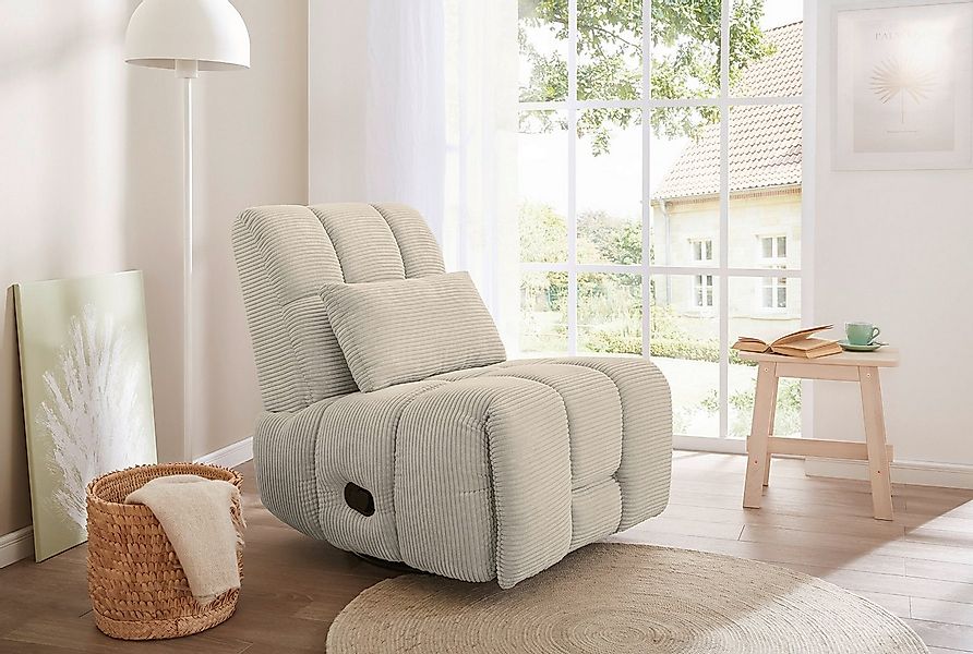 Jockenhöfer Gruppe Relaxsessel Doncaster, B: 84 cm, Sitzhöhe: 50 cm, mit Dr günstig online kaufen