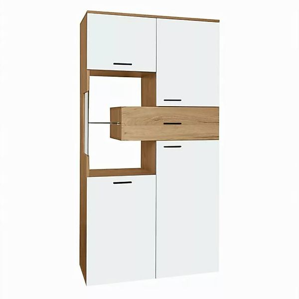 IDEASY Standvitrine Vitrine, Sideboard, Aufbewahrungsmöbel,150 x 78 x 40 cm günstig online kaufen