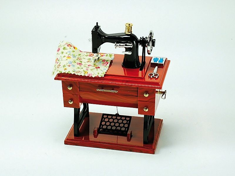 Musicboxworld Spieluhr Nähmaschine aus Kunststoff günstig online kaufen