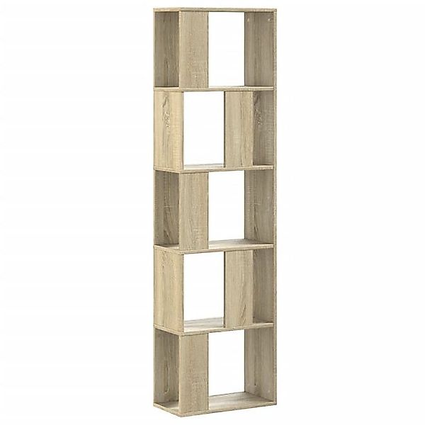 vidaXL Bücherregal Bücherregal 5 Böden Sonoma-Eiche 45x23,5x162,5 cm Holzwe günstig online kaufen